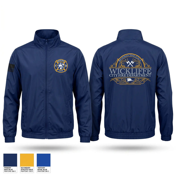 Windbreaker, WICKLIFFE CITY FIRE DEPARTMENT, Fire Department, Teamtime, Team time, sublimation, custom sports apparel, team uniforms, spirit wear, spiritwear, sports uniforms, custom shirts, team store, custom team store, fundraiser sports, apparel fundraiser