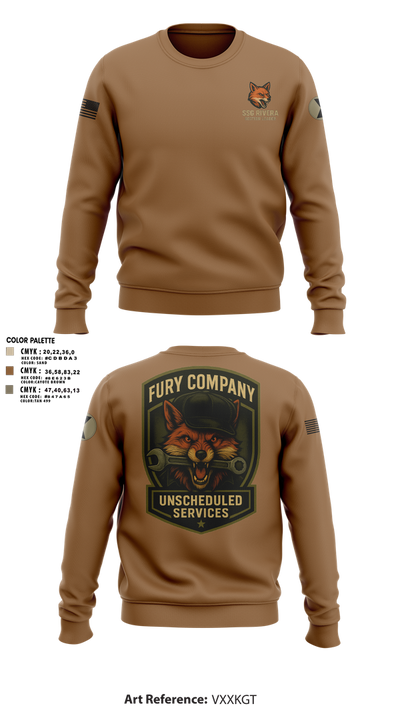 Unscheduled Service 19126504 Crew Neck Sweatshirt - 2