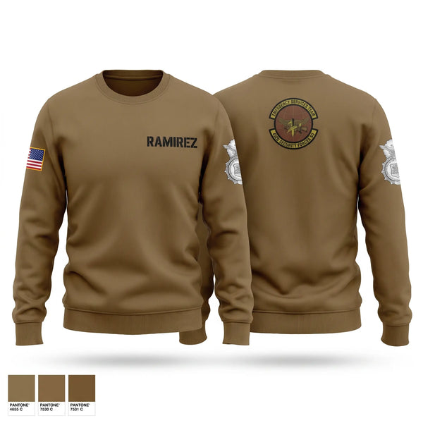 Crew Neck Sweatshirt, 452d Security Forces Squadron, Air Force, Teamtime, Team time, sublimation, custom sports apparel, team uniforms, spirit wear, spiritwear, sports uniforms, custom shirts, team store, custom team store, fundraiser sports, apparel fundraiser