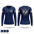 Harford County Sheriff's Office Motor Unit 51837509 Women's Long Sleeve V-neck Shirt - 1
