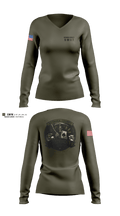Autauga County SWAT 57660707 Women's Long Sleeve V-neck Shirt - 3