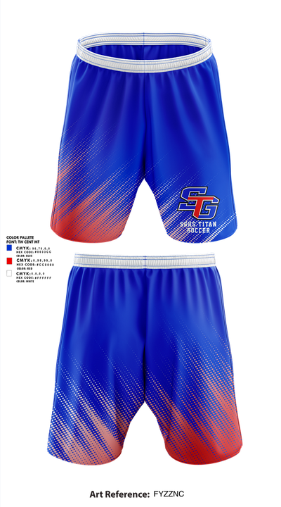 SGHS Titan Soccer 37109095 Athletic Shorts With Pockets - 1