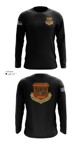 Long Sleeve Performance Shirt, Evangeline Parish Sheriffs Office S.R.T, Police, Teamtime, Team time, sublimation, custom sports apparel, team uniforms, spirit wear, spiritwear, sports uniforms, custom shirts, team store, custom team store, fundraiser sports, apparel fundraiser