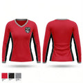 LVSA Boys Black 2017 16067811 Women's Long Sleeve V-neck Shirt - 1