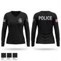 Winslow Police Department 61472444 Women's Long Sleeve V-neck Shirt - 1