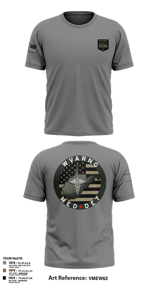Short Sleeve Performance Shirt, WV ARNG Med Det, , Teamtime, Team time, sublimation, custom sports apparel, team uniforms, spirit wear, spiritwear, sports uniforms, custom shirts, team store, custom team store, fundraiser sports, apparel fundraiser
