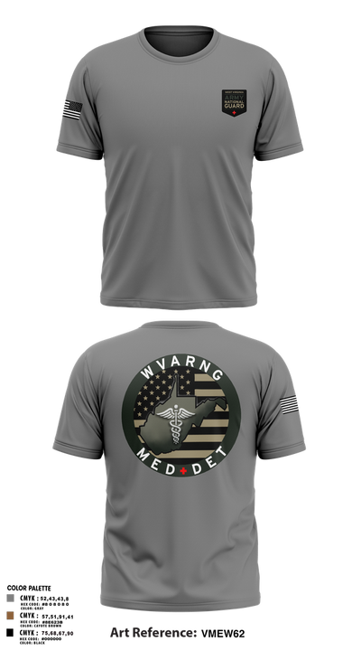 WV ARNG Med Det 75536426 Short Sleeve Performance Shirt - 1