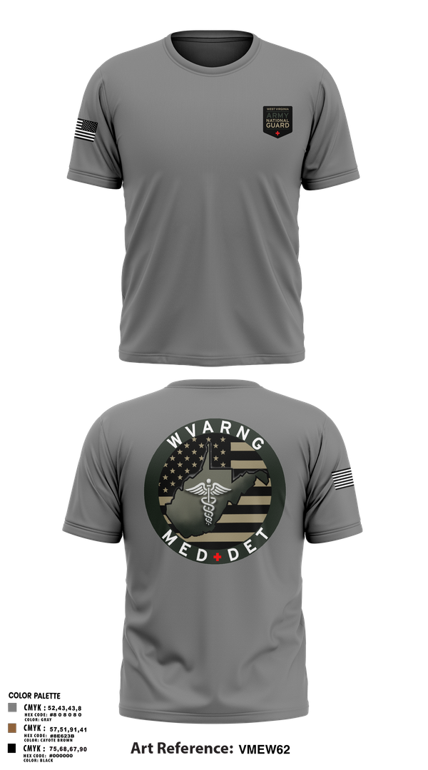 Short Sleeve Performance Shirt, WV ARNG Med Det, , Teamtime, Team time, sublimation, custom sports apparel, team uniforms, spirit wear, spiritwear, sports uniforms, custom shirts, team store, custom team store, fundraiser sports, apparel fundraiser