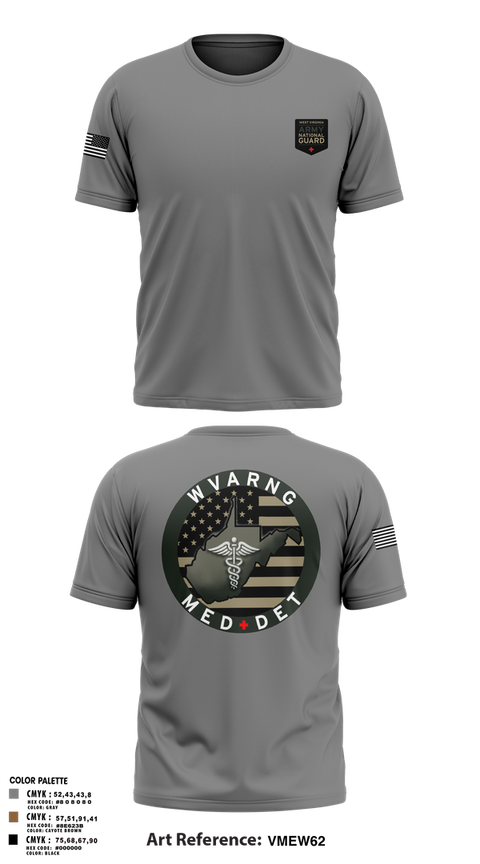 Old School Cotton Feel Shirt, WV ARNG Med Det, , Teamtime, Team time, sublimation, custom sports apparel, team uniforms, spirit wear, spiritwear, sports uniforms, custom shirts, team store, custom team store, fundraiser sports, apparel fundraiser