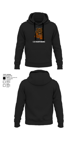 Hoodie, C.co Maintenance, , Teamtime, Team time, sublimation, custom sports apparel, team uniforms, spirit wear, spiritwear, sports uniforms, custom shirts, team store, custom team store, fundraiser sports, apparel fundraiser