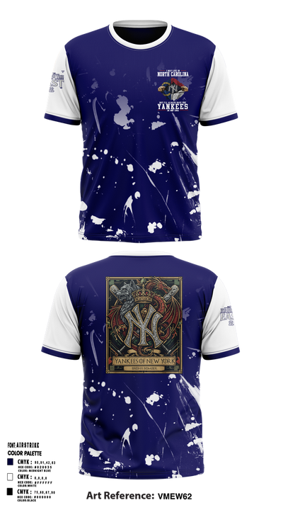 New York Yankees 78094179 Short Sleeve Performance Shirt - 1