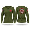 WEST MARSHALL FIRE DEPARTMENT Women's Long Sleeve V-neck Shirt - 1