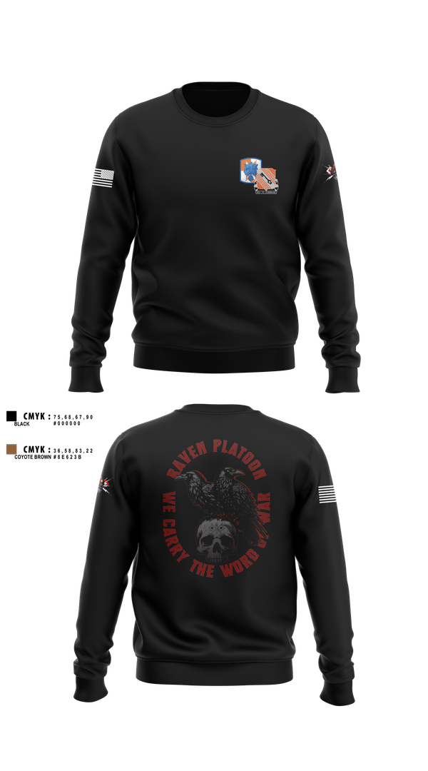 Crew Neck Sweatshirt, , Army, Teamtime, Team time, sublimation, custom sports apparel, team uniforms, spirit wear, spiritwear, sports uniforms, custom shirts, team store, custom team store, fundraiser sports, apparel fundraiser