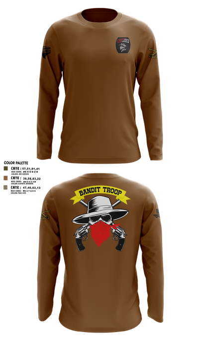 6-9 bandit troop 89460450 Long Sleeve Performance Shirt 2