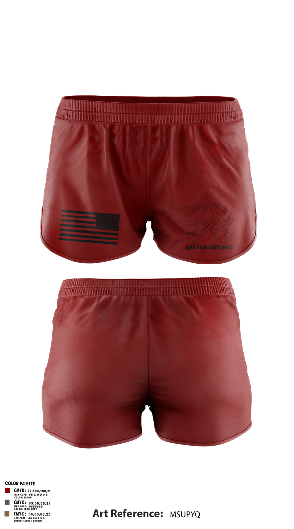 Ranger Panties, Uss San Antonio, Navy, Teamtime, Team time, sublimation, custom sports apparel, team uniforms, spirit wear, spiritwear, sports uniforms, custom shirts, team store, custom team store, fundraiser sports, apparel fundraiser