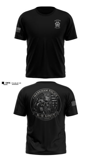Short Sleeve Performance Shirt, Markham Police K9 Unit, Police, Teamtime, Team time, sublimation, custom sports apparel, team uniforms, spirit wear, spiritwear, sports uniforms, custom shirts, team store, custom team store, fundraiser sports, apparel fundraiser