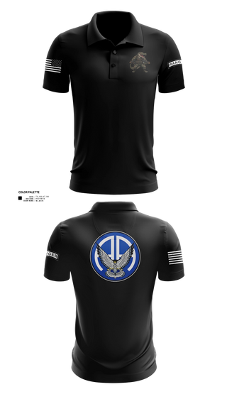 Short Sleeve Performance Polo, A Co 2-325 AIR, Army, Teamtime, Team time, sublimation, custom sports apparel, team uniforms, spirit wear, spiritwear, sports uniforms, custom shirts, team store, custom team store, fundraiser sports, apparel fundraiser