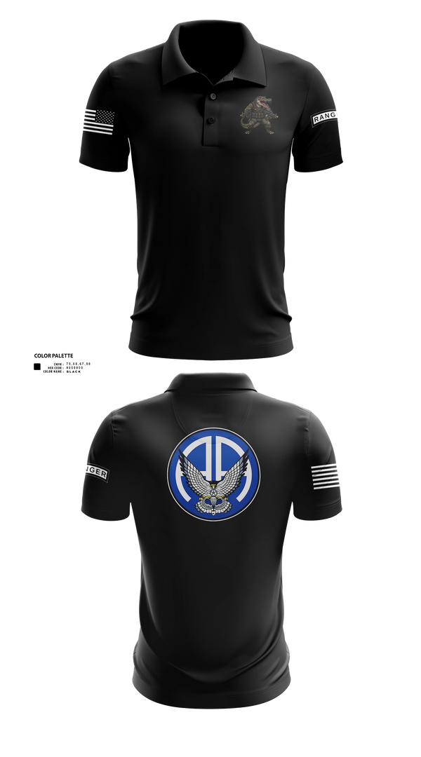Short Sleeve Performance Polo, A Co 2-325 AIR, Army, Teamtime, Team time, sublimation, custom sports apparel, team uniforms, spirit wear, spiritwear, sports uniforms, custom shirts, team store, custom team store, fundraiser sports, apparel fundraiser