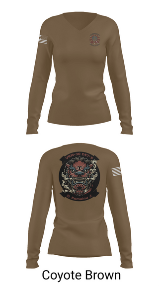 Womens Long Sleeve Vneck Shirt, VRM-30 DET V, Navy, Teamtime, Team time, sublimation, custom sports apparel, team uniforms, spirit wear, spiritwear, sports uniforms, custom shirts, team store, custom team store, fundraiser sports, apparel fundraiser