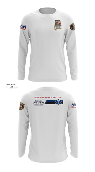 Long Sleeve Performance Shirt, Alabama CARE EMS Inc., EMS/EMT, Teamtime, Team time, sublimation, custom sports apparel, team uniforms, spirit wear, spiritwear, sports uniforms, custom shirts, team store, custom team store, fundraiser sports, apparel fundraiser