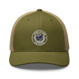 Ashe County Fire Marshal Office 3223251 Retro Trucker Hat | Yupoong 6606