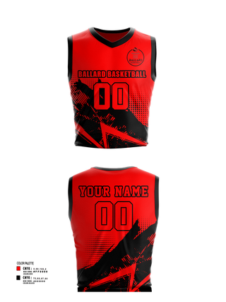 Mens Basketball Jersey, Ballard Basketball, Men's Basketball, Teamtime, Team time, sublimation, custom sports apparel, team uniforms, spirit wear, spiritwear, sports uniforms, custom shirts, team store, custom team store, fundraiser sports, apparel fundraiser
