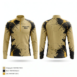 Quarter Zip Jacket, Lawrence County Oilers, Baseball, Teamtime, Team time, sublimation, custom sports apparel, team uniforms, spirit wear, spiritwear, sports uniforms, custom shirts, team store, custom team store, fundraiser sports, apparel fundraiser