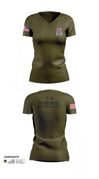 Womens Short Sleeve Vneck Shirt, USMS N/AL, Police, Teamtime, Team time, sublimation, custom sports apparel, team uniforms, spirit wear, spiritwear, sports uniforms, custom shirts, team store, custom team store, fundraiser sports, apparel fundraiser