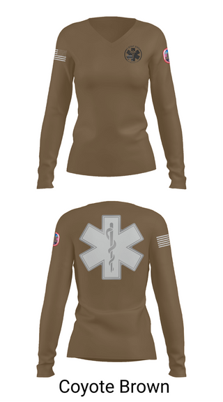 Womens Long Sleeve Vneck Shirt, I-STAT EMS, , Teamtime, Team time, sublimation, custom sports apparel, team uniforms, spirit wear, spiritwear, sports uniforms, custom shirts, team store, custom team store, fundraiser sports, apparel fundraiser