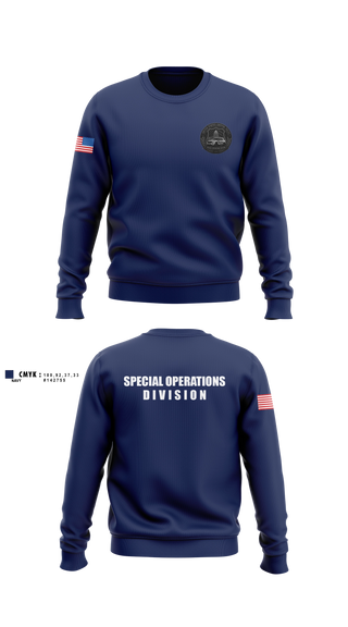 Crew Neck Sweatshirt, USCP SOD, Police, Teamtime, Team time, sublimation, custom sports apparel, team uniforms, spirit wear, spiritwear, sports uniforms, custom shirts, team store, custom team store, fundraiser sports, apparel fundraiser