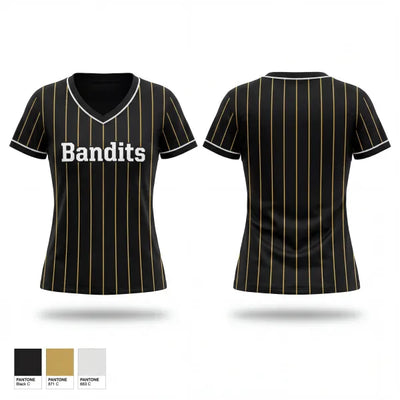 Bandits 47838878 Women's Short Sleeve V-neck Shirt - 1