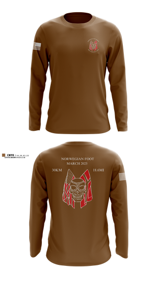 Long Sleeve Performance Shirt, Forged Gold Battalion, Army, Teamtime, Team time, sublimation, custom sports apparel, team uniforms, spirit wear, spiritwear, sports uniforms, custom shirts, team store, custom team store, fundraiser sports, apparel fundraiser