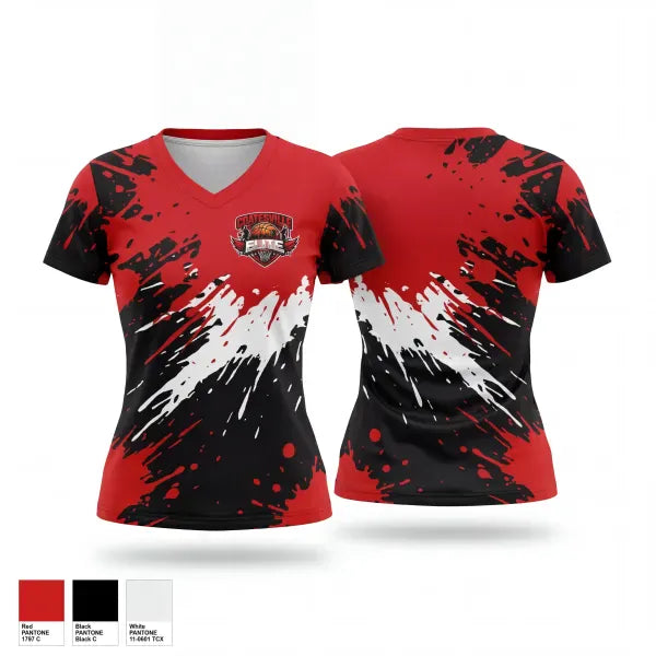 Womens Short Sleeve Vneck Shirt, Coatesville Elite, Men's Basketball, Teamtime, Team time, sublimation, custom sports apparel, team uniforms, spirit wear, spiritwear, sports uniforms, custom shirts, team store, custom team store, fundraiser sports, apparel fundraiser