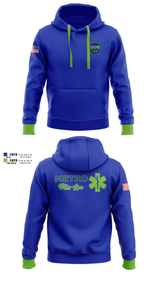 Hoodie, Metro Miss Lou EMS, EMS/EMT, Teamtime, Team time, sublimation, custom sports apparel, team uniforms, spirit wear, spiritwear, sports uniforms, custom shirts, team store, custom team store, fundraiser sports, apparel fundraiser