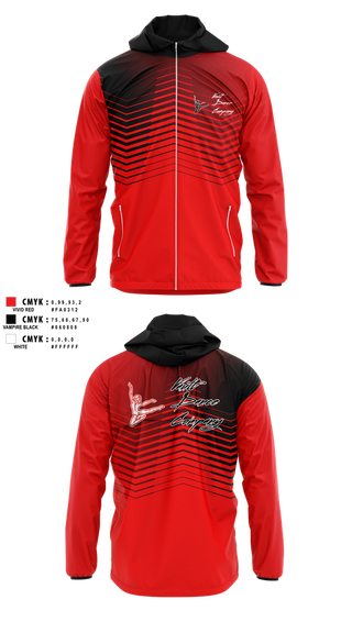 Windbreaker, Vault Dance Company, Cheer, Teamtime, Team time, sublimation, custom sports apparel, team uniforms, spirit wear, spiritwear, sports uniforms, custom shirts, team store, custom team store, fundraiser sports, apparel fundraiser