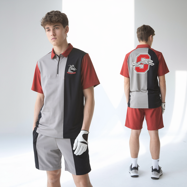 Short Sleeve Performance Polo, Shorewood Greyhounds Golf, Golf, Teamtime, Team time, sublimation, custom sports apparel, team uniforms, spirit wear, spiritwear, sports uniforms, custom shirts, team store, custom team store, fundraiser sports, apparel fundraiser
