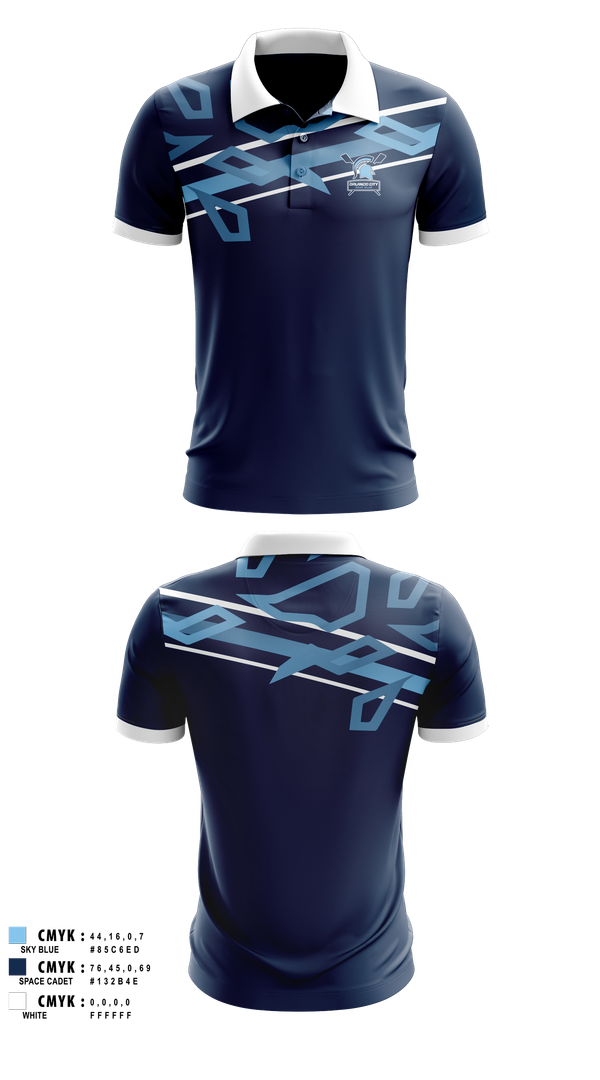 Short Sleeve Performance Polo, Orlando City Boat Club, E-Sports, Teamtime, Team time, sublimation, custom sports apparel, team uniforms, spirit wear, spiritwear, sports uniforms, custom shirts, team store, custom team store, fundraiser sports, apparel fundraiser