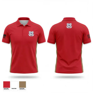 Short Sleeve Performance Polo, Coast guard cutter coho, Coast Guard, Teamtime, Team time, sublimation, custom sports apparel, team uniforms, spirit wear, spiritwear, sports uniforms, custom shirts, team store, custom team store, fundraiser sports, apparel fundraiser