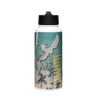 3d Intel Bn 34113747 Stainless Steel Water Bottle with a Straw Lid