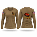 Charlie 1-110th Women's Long Sleeve V-neck Shirt - 1