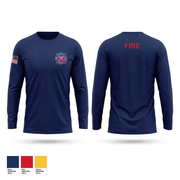 Long Sleeve Performance Shirt, Flint Hill Fire, Fire Department, Teamtime, Team time, sublimation, custom sports apparel, team uniforms, spirit wear, spiritwear, sports uniforms, custom shirts, team store, custom team store, fundraiser sports, apparel fundraiser