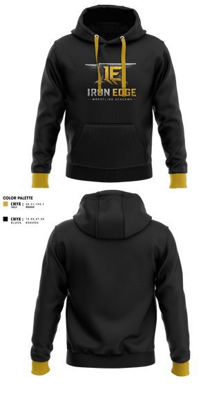Hoodie, Iron edge wrestling academy, Wrestling, Teamtime, Team time, sublimation, custom sports apparel, team uniforms, spirit wear, spiritwear, sports uniforms, custom shirts, team store, custom team store, fundraiser sports, apparel fundraiser