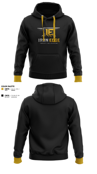 Iron edge wrestling academy 10827330 Hoodie - 2