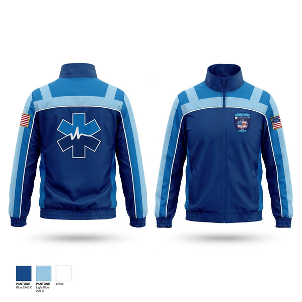 Windbreaker, Cumberland Healthcare, EMS/EMT, Teamtime, Team time, sublimation, custom sports apparel, team uniforms, spirit wear, spiritwear, sports uniforms, custom shirts, team store, custom team store, fundraiser sports, apparel fundraiser