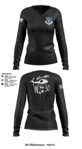145th LRS/LGVM 93307873 Women's Long Sleeve V-neck Shirt - 3