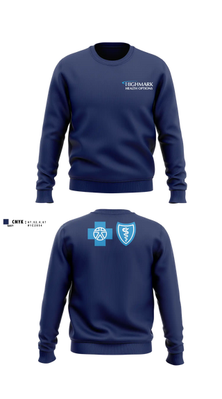 Crew Neck Sweatshirt, Highmark Health Options, Police, Teamtime, Team time, sublimation, custom sports apparel, team uniforms, spirit wear, spiritwear, sports uniforms, custom shirts, team store, custom team store, fundraiser sports, apparel fundraiser