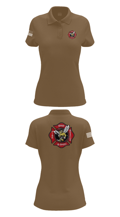B-Shift 61265399 Women's Short Sleeve Performance Polo  - 15