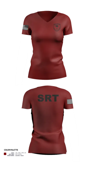 Womens Short Sleeve Vneck Shirt, Awendaw Fire SRT, Fire Department, Teamtime, Team time, sublimation, custom sports apparel, team uniforms, spirit wear, spiritwear, sports uniforms, custom shirts, team store, custom team store, fundraiser sports, apparel fundraiser