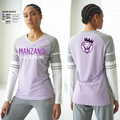 Manzano Monarchs 3701544 Women's Long Sleeve V-neck Shirt - 2
