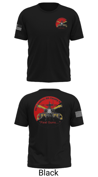 Old School Cotton Feel Shirt, 7th Squadron, Sixth Cavalry Regiment, , Teamtime, Team time, sublimation, custom sports apparel, team uniforms, spirit wear, spiritwear, sports uniforms, custom shirts, team store, custom team store, fundraiser sports, apparel fundraiser